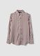 Camicia bianca in tessuto elasticizzato a righe regular fit_0