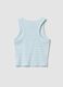 Girls&rsquo; multicolour striped fitted stretch-cotton vest top_4