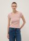 Fitted short-sleeve stretch cotton pink t-shirt_2