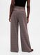Brown stretch fabric trousers_2