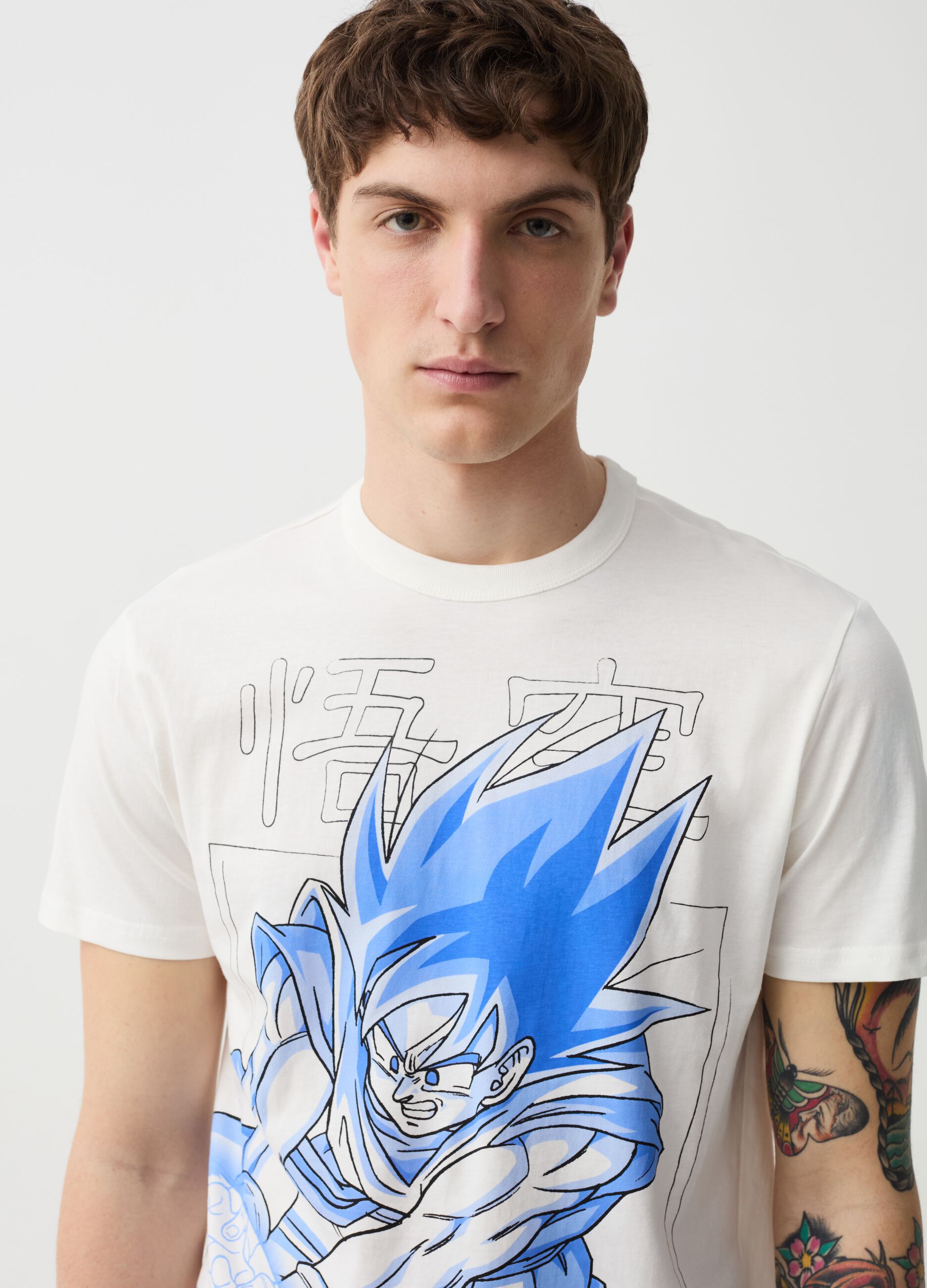 T-shirt with DragonBall Z Goku print