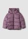 Multicolour hooded padded jacket with heart print, regular fit_0