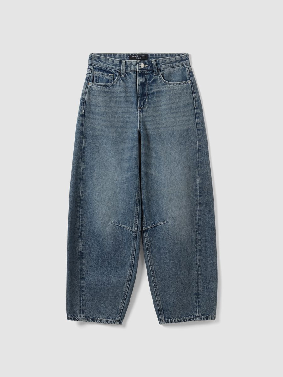 Balloon-Fit-Jeans aus Denim aus reiner Baumwolle_4
