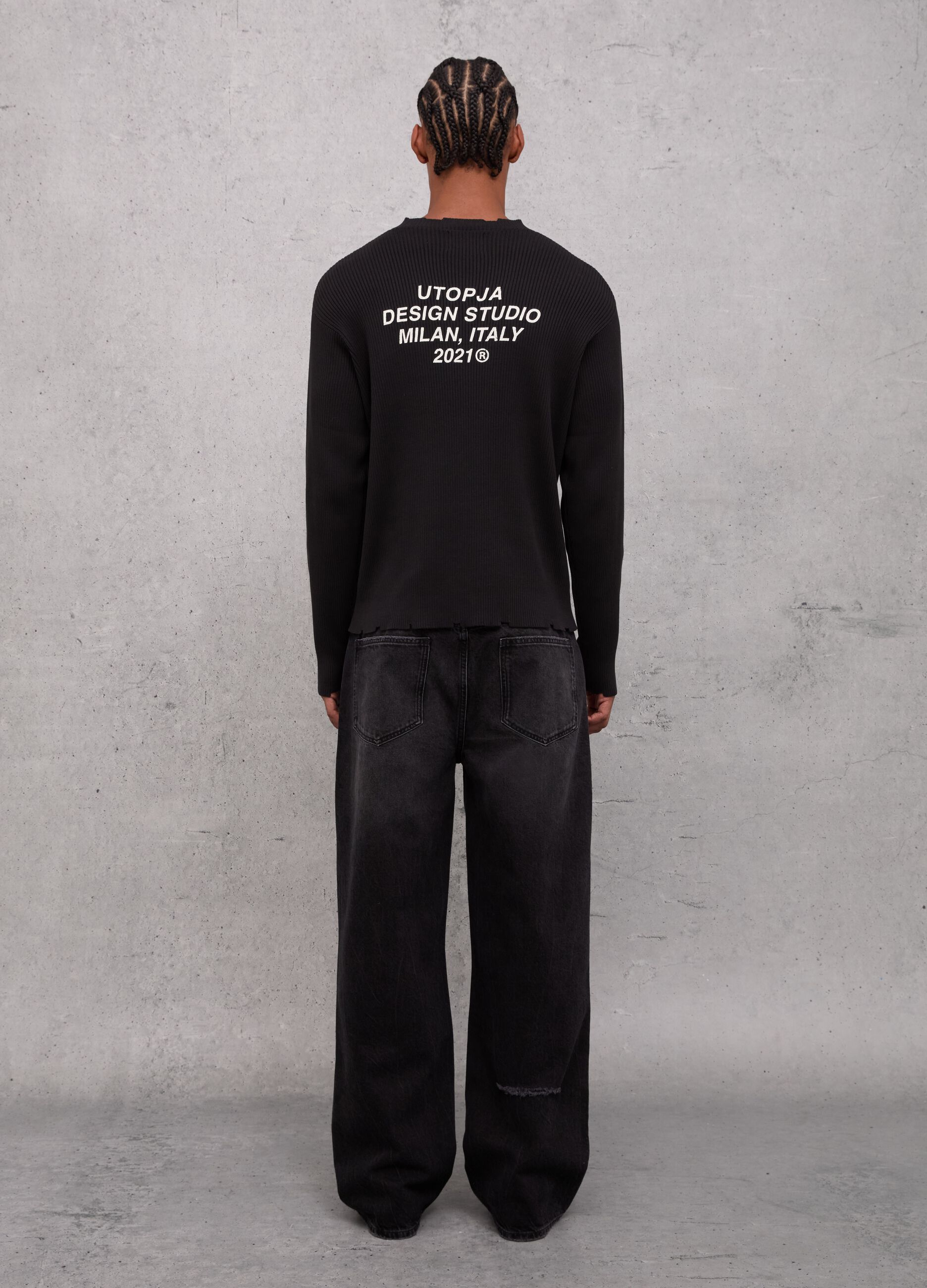 Baggy Denim Washed Black