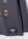T-shirt grigia in puro cotone con girocollo stampa Mario Kart_2