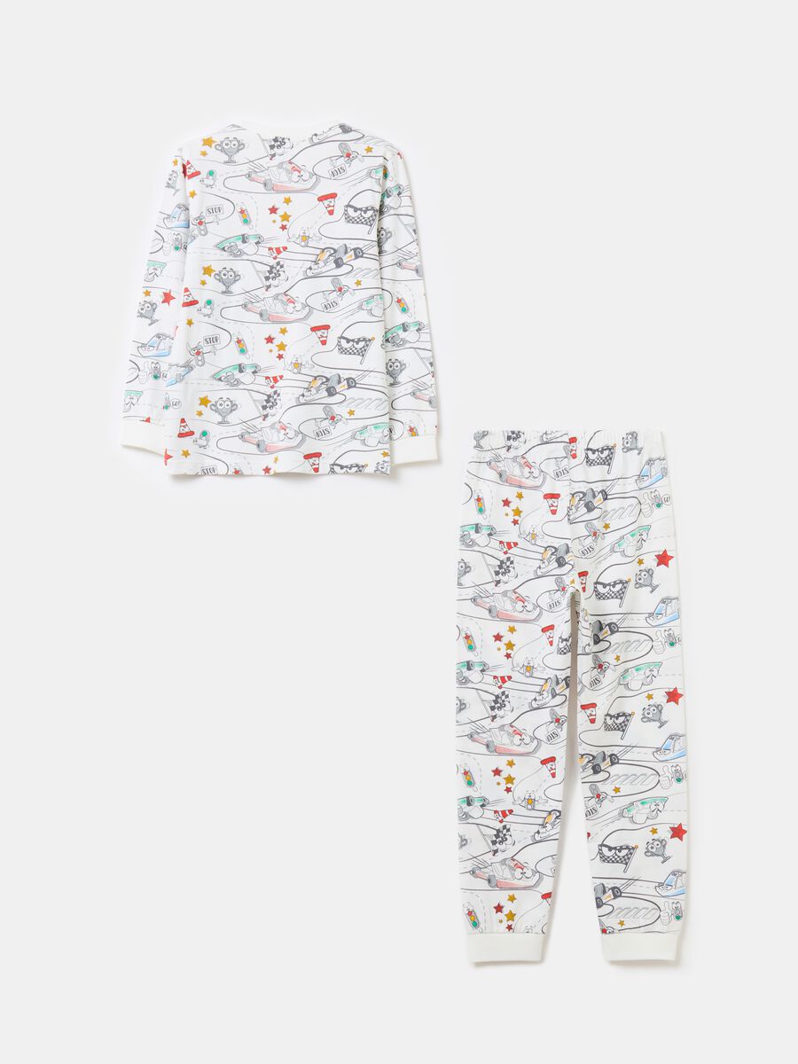 Organic cotton pyjamas with print_1