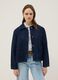 Blue regular fit pure cotton denim jacket with pockets_1