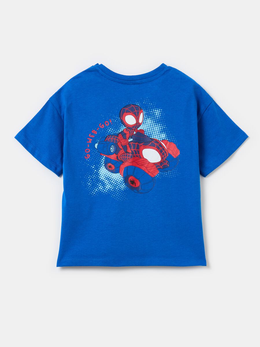 T-shirt in cotone con stampa Spidey_1