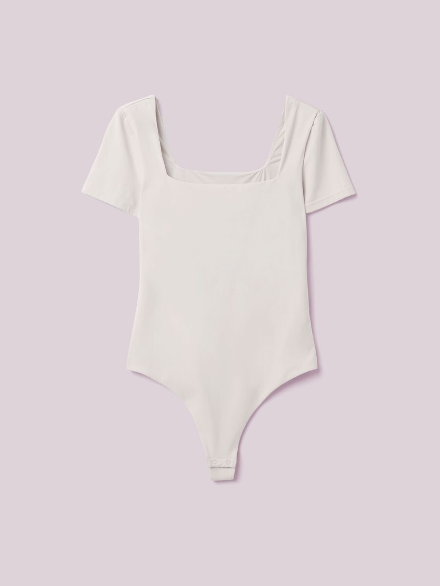 Short Sleeve Bodysuit with Square Neckline ALTAVIA STUDIO_4