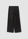 Black wide-leg jeans in stretch cotton_5