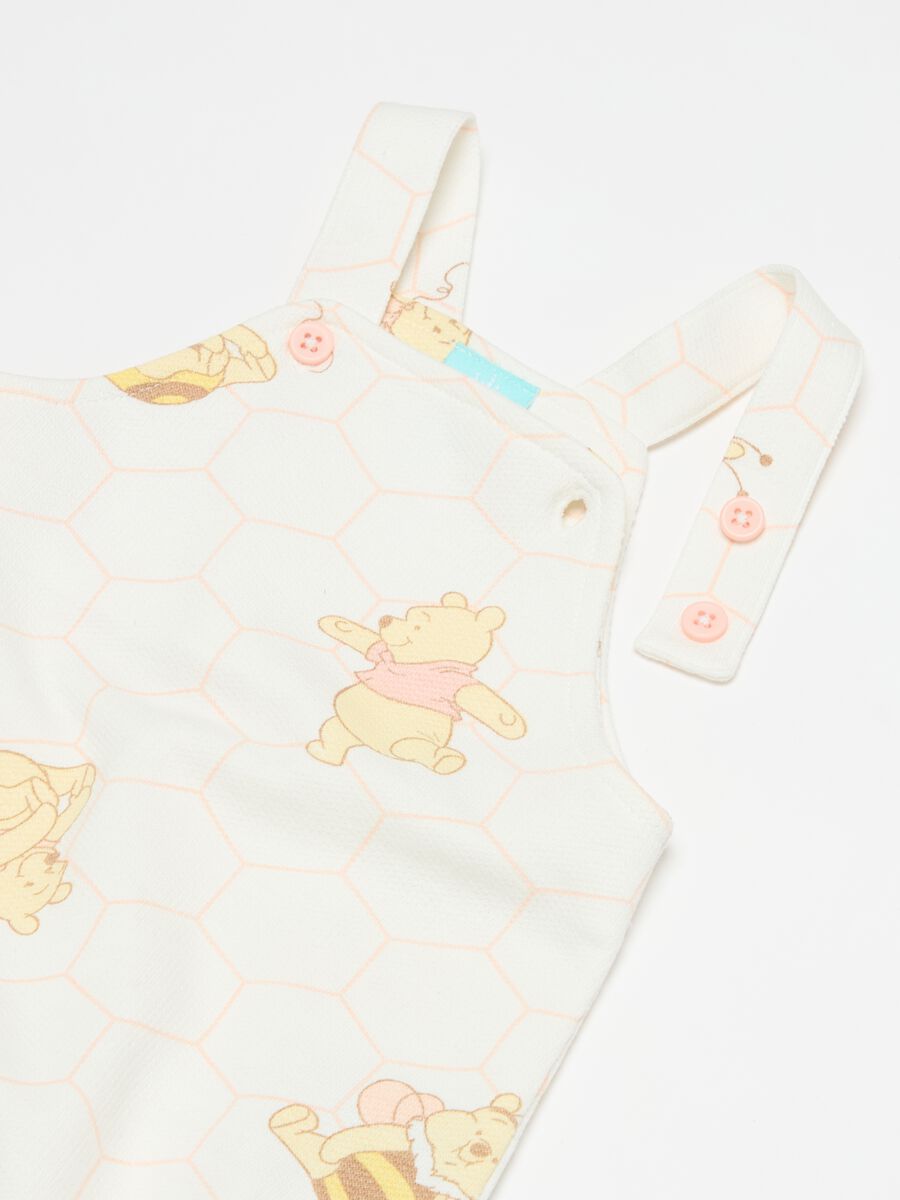 Winnie the Pooh T-shirt and dungarees set in organic cotton_2