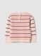 Pink viscose-blend crew-neck jumper, regular fit, with hearts_1
