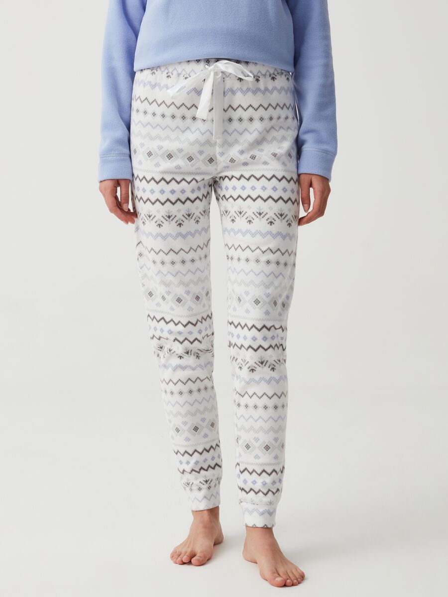 Pantalón pijama con estampado noruego_1
