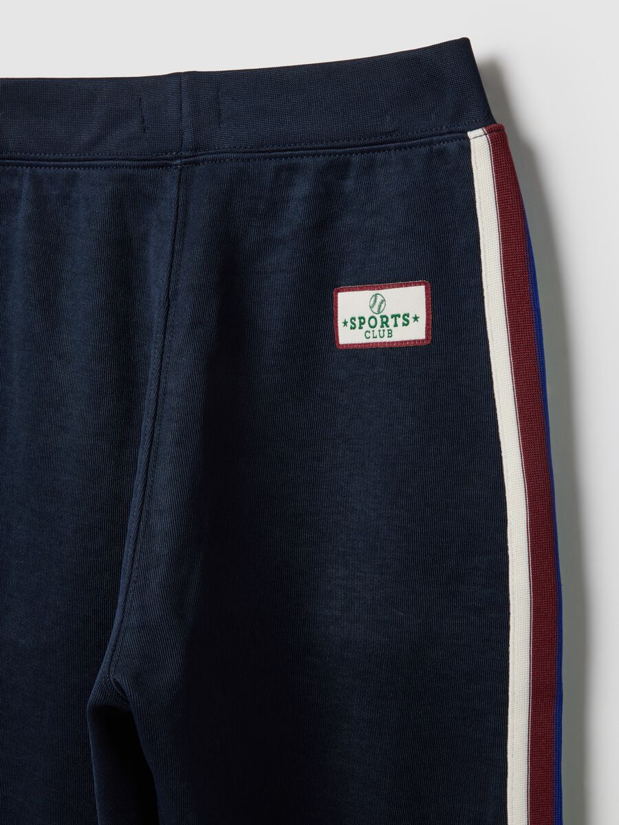 Boys' blue cotton-blend regular fit trousers_3