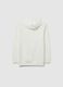 Jungen-Sweatshirt aus reiner Baumwolle wei&szlig; Regular Fit_4