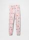 Pink joggers with drawstring and all-over print_4