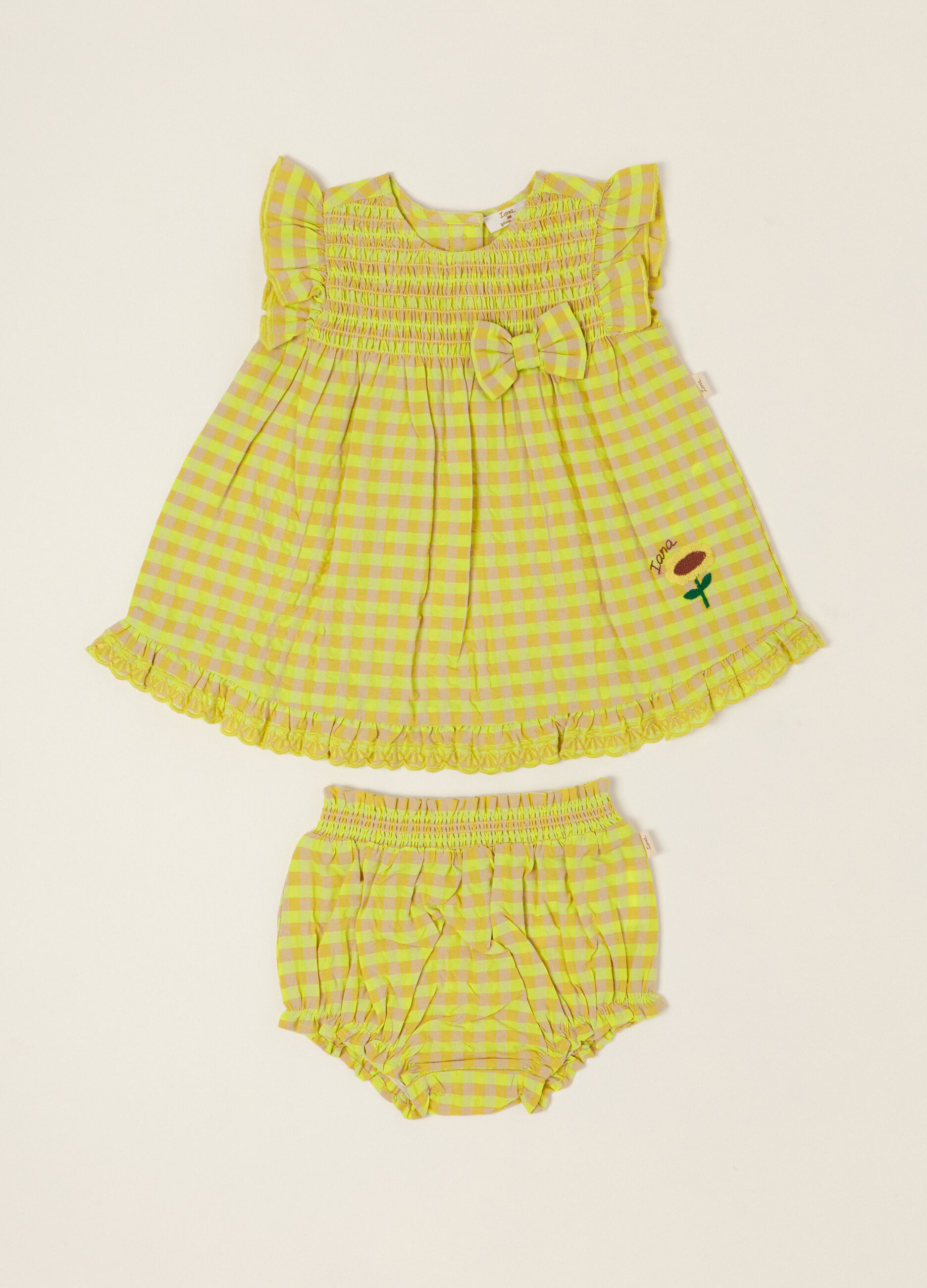 IANA gestreiftes Kleid aus Baumwollmix