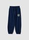 Blaue Jogginghose aus reiner Baumwolle_0
