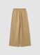 Girls&rsquo; beige wide-leg pure cotton trousers_5