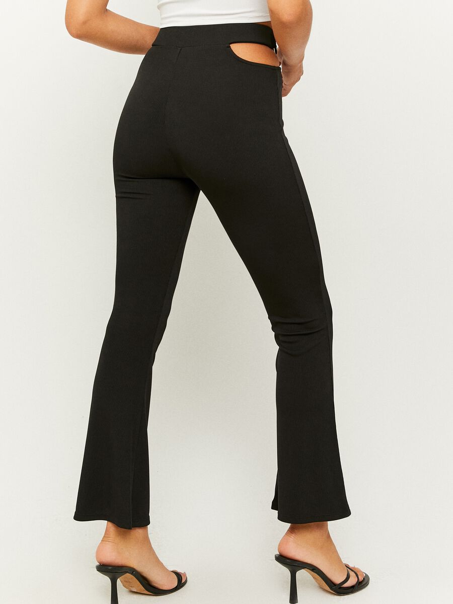Flare-fit trousers with cut-out detail_2
