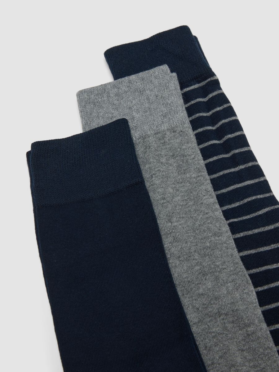 5er-Pack lange, mehrfarbige Socken aus elastischer Bio-Baumwolle_1
