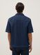 Blue denim pure cotton regular fit shirt with chest pocket_2