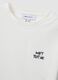 White pure cotton cropped T-shirt with graphic print, regular fit_6