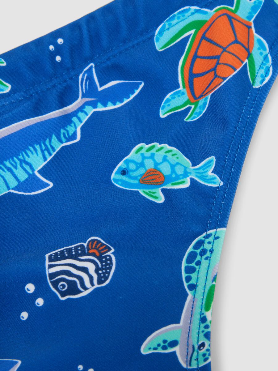 Blue stretch swim briefs_3