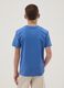 Blue short-sleeved T-shirt in pure organic cotton for boys_1