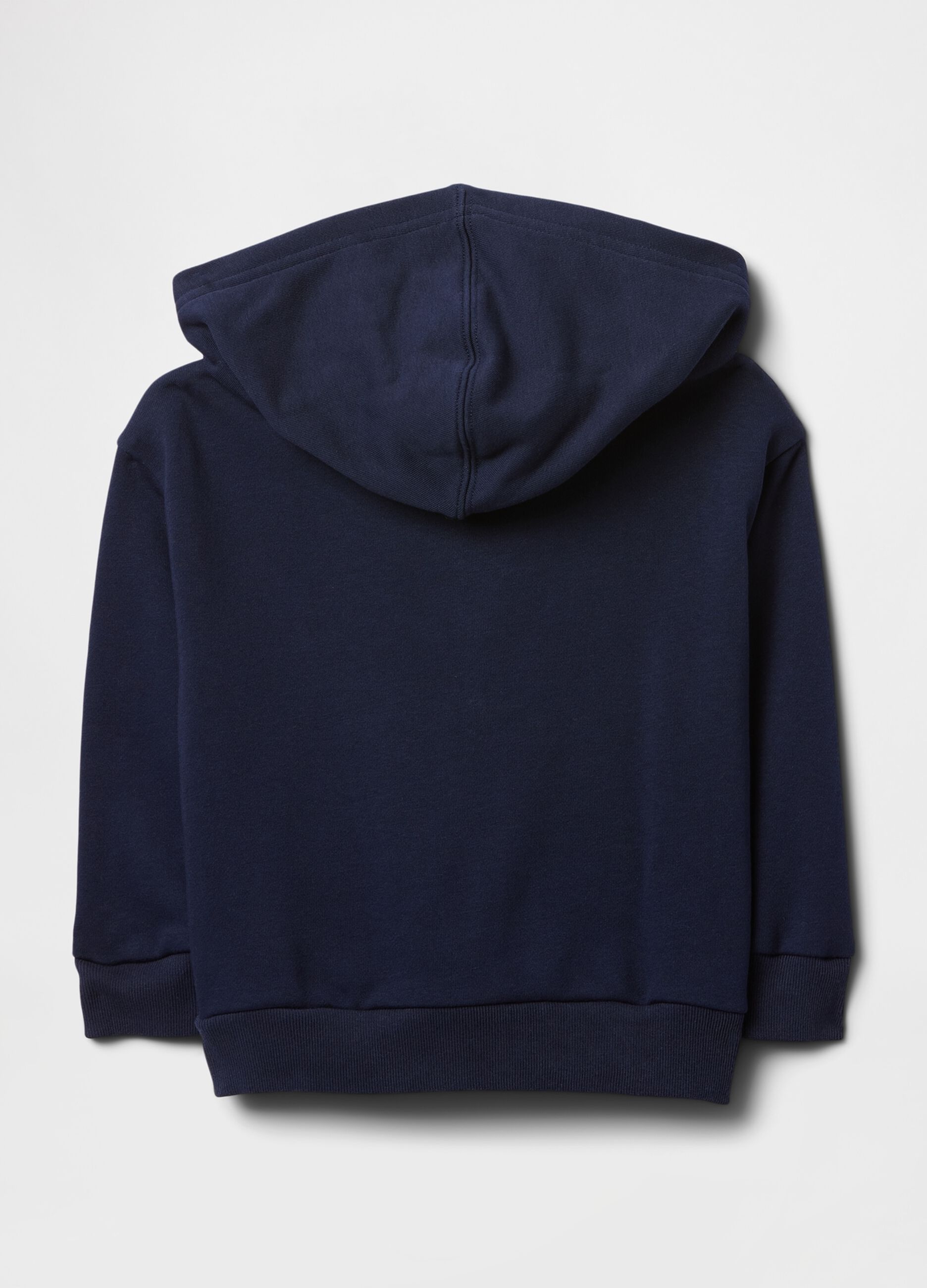 Cotton-blend hooded sweatshirt