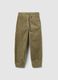 Children's Green Velvet Trousers Regular Fit_1