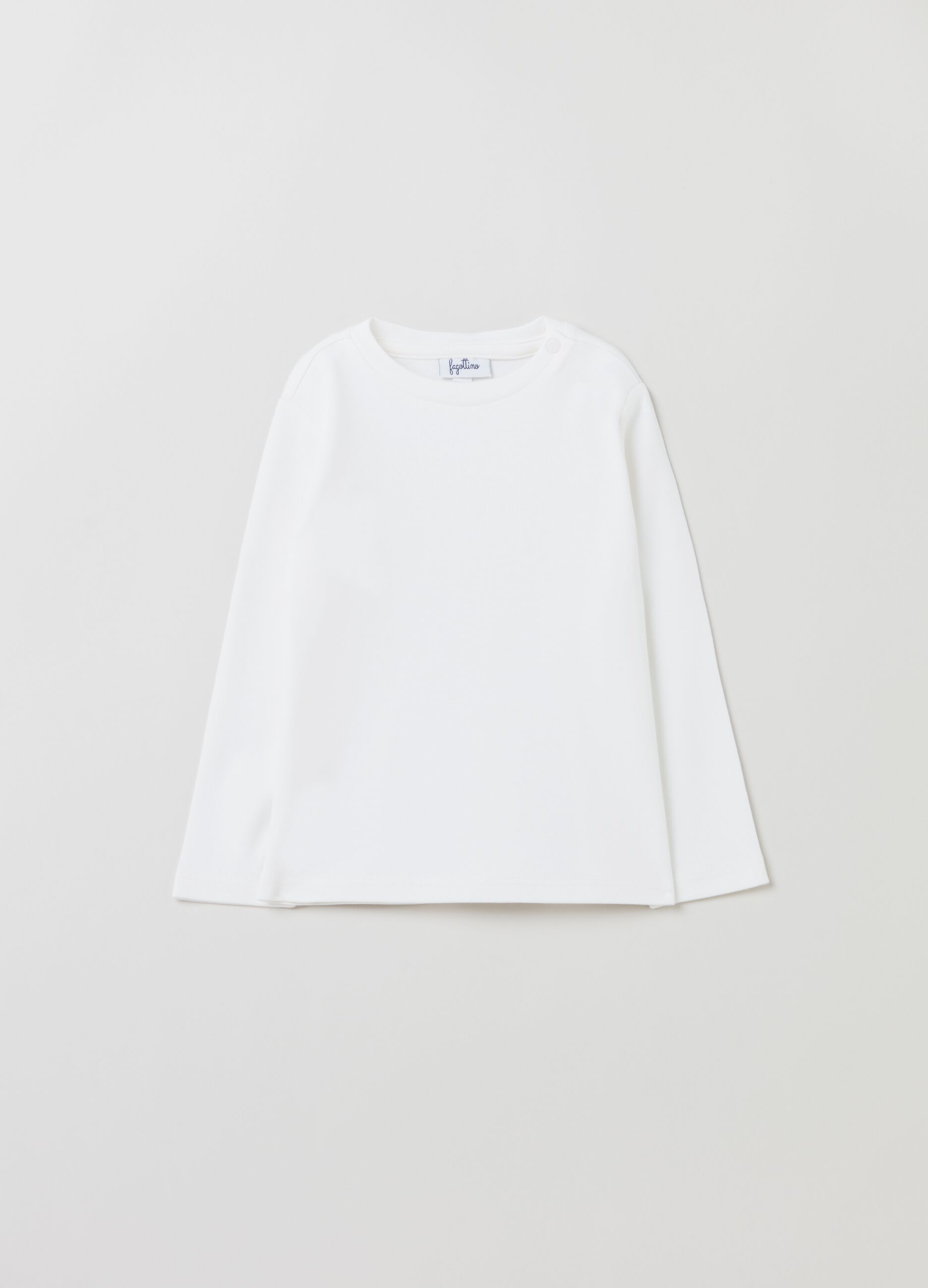 Long-sleeved T-shirt in cotton interlock_0