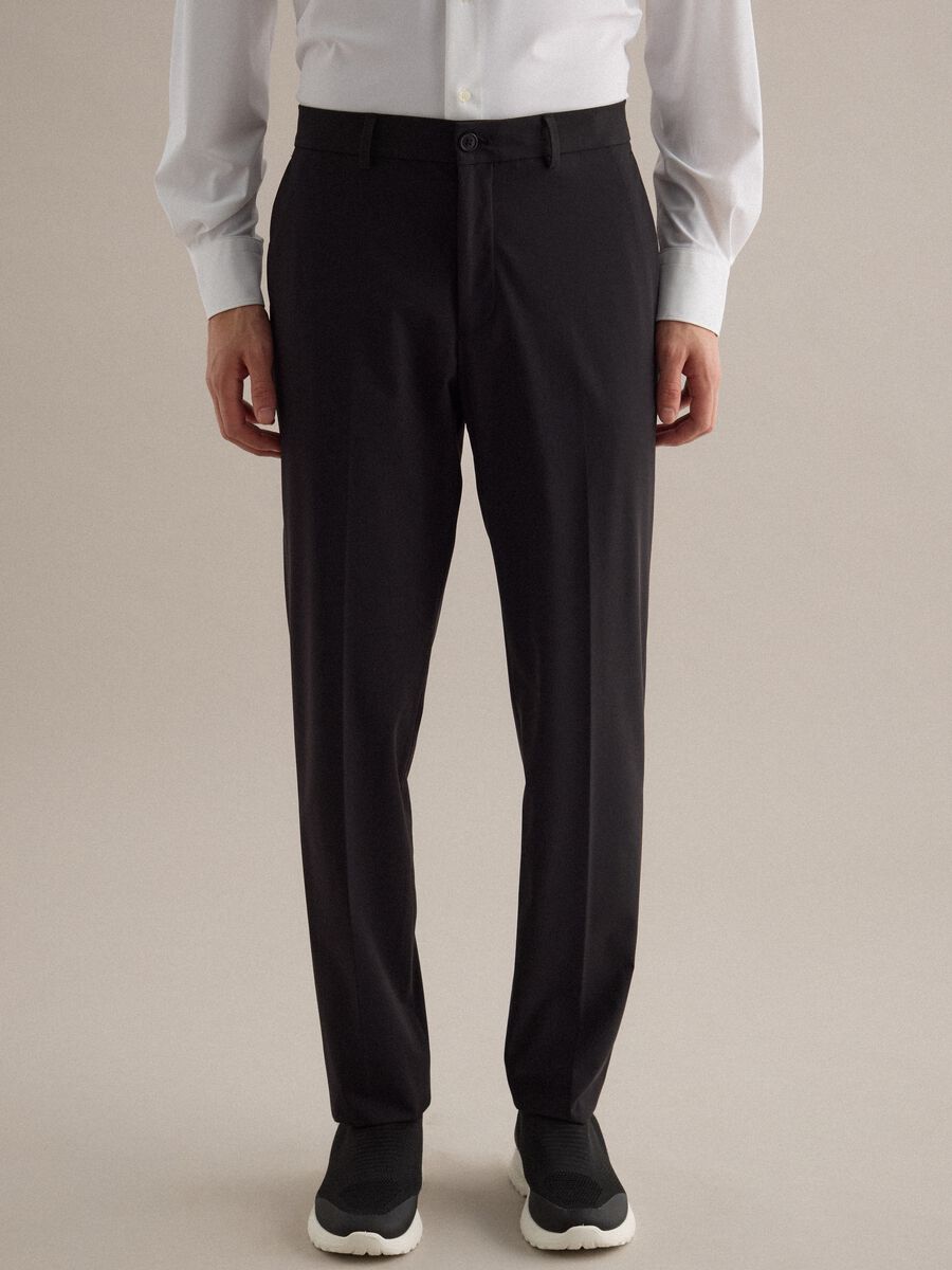 Black formal trousers regular fit_1