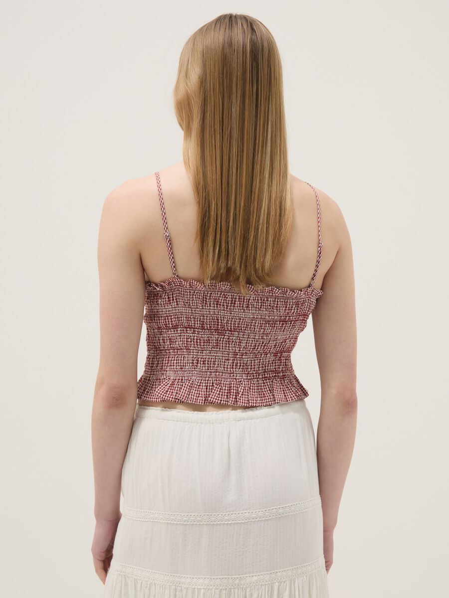 Multicolour striped pure cotton slim fit tank top_3