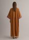Long Brown Pure Cotton Kaftan_2