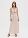 Women's long dress in pure multicolour viscose slim fit_0
