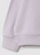 Sweatshirt de menina em puro algodão violeta regular fit com texto_3