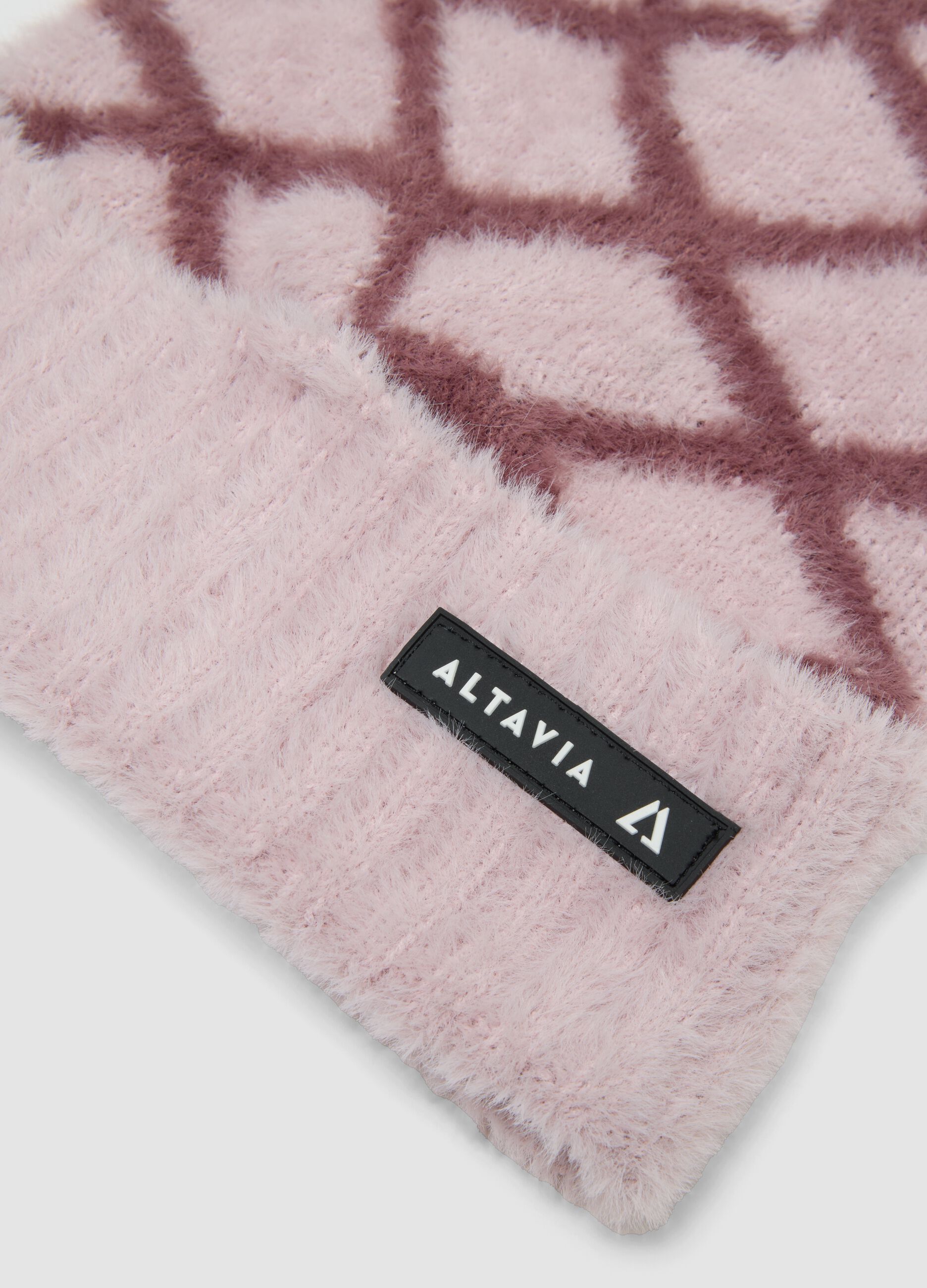 Berretto in maglia con fantasia a rombi ALTAVIA WITH DEBORAH COMPAGNONI