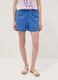 Blue stretch cotton shorts_1