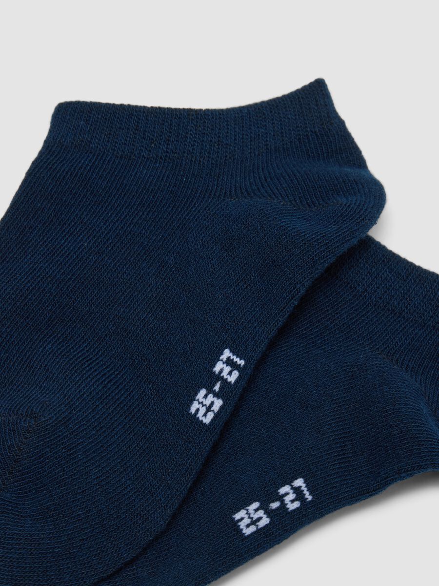 Kids' Regular Fit Blue Cotton Blend Multi-Pack Socks_1