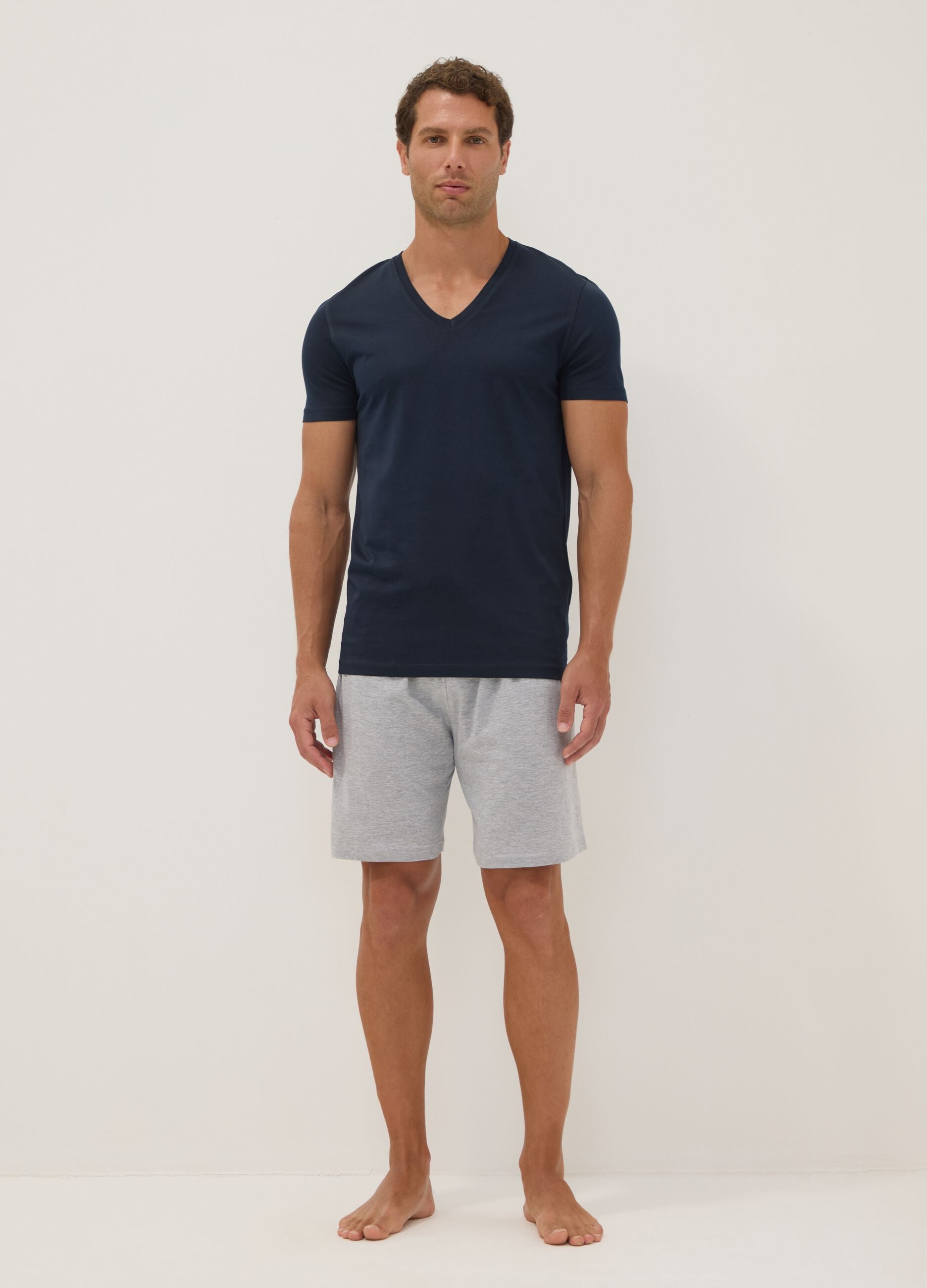 2-pack of multicolour organic cotton pyjama shorts