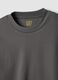 T-shirt grigia in puro cotone girocollo regular fit_1