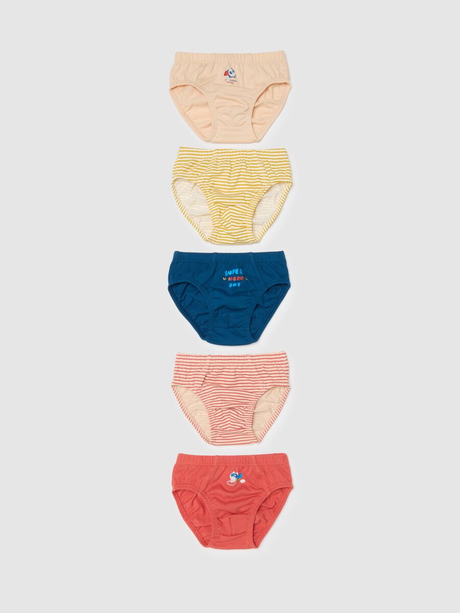 Multipack of baby multicolour pure cotton regular fit briefs_0