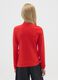 Regular fit elasticated cotton red girls' top_1