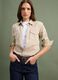 Beige pure cotton shirt with snap buttons, regular fit_0