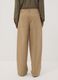 The Iconic Pants beige stretch cotton-blend barrel-fit trousers_2