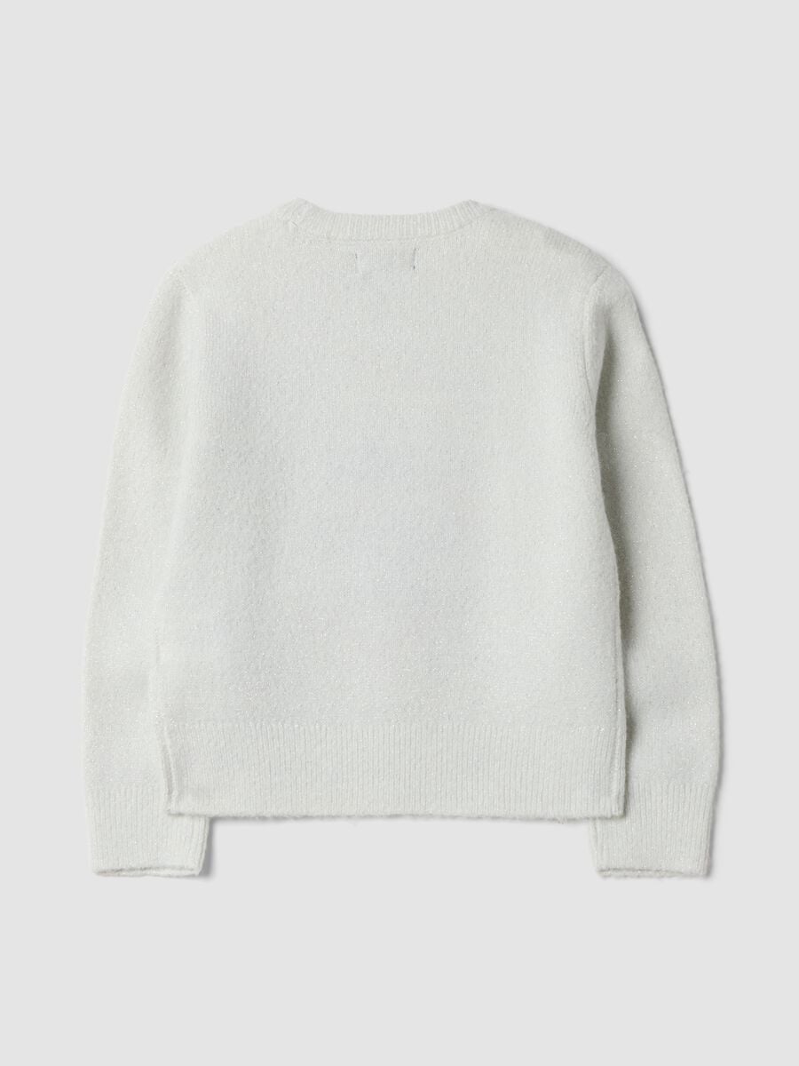 White stretch crew-neck top_1