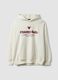 White cotton-blend hoodie with Chicago Bulls print_4