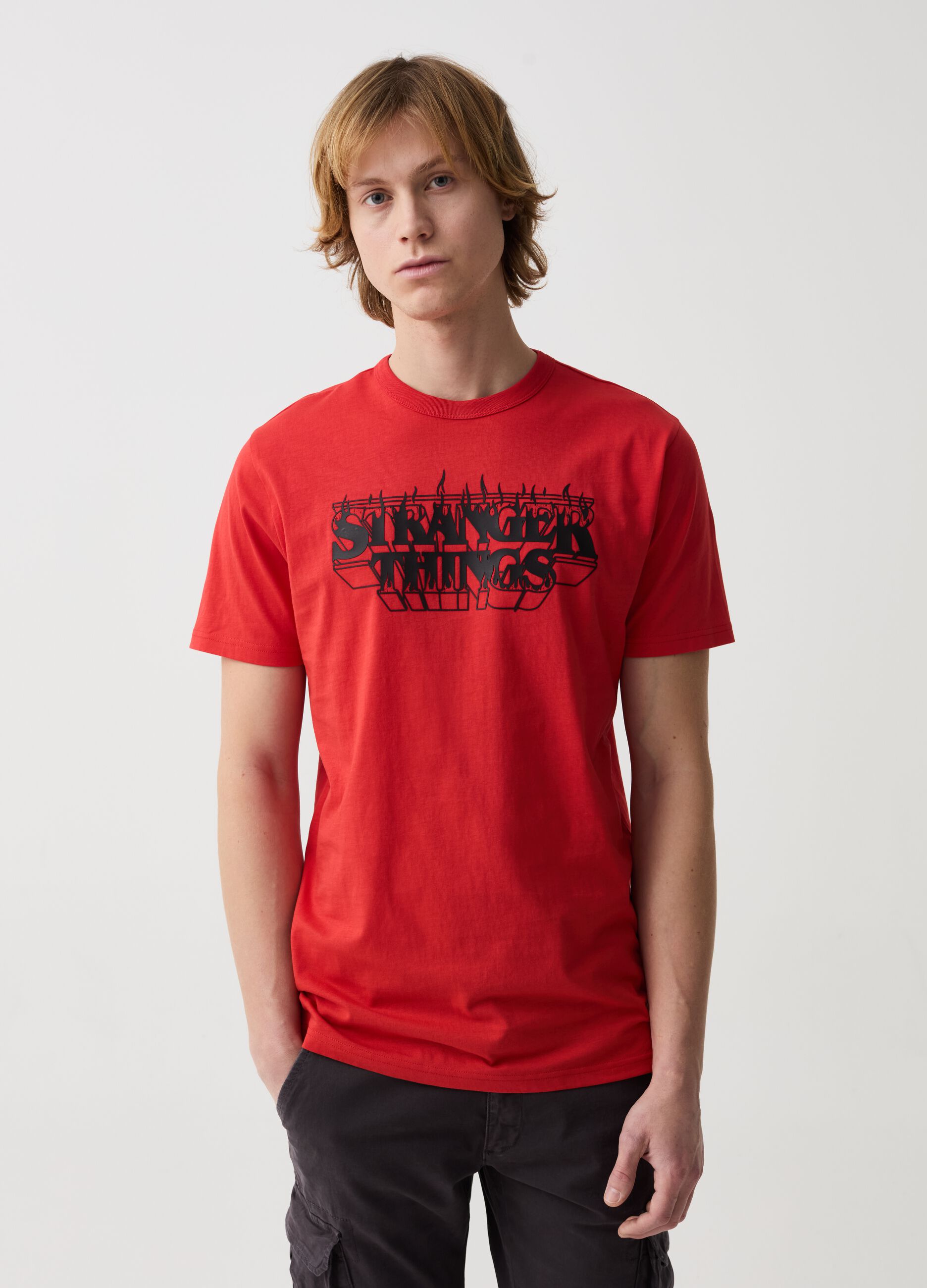 T-shirt con stampa Stranger Things
