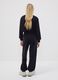 Pantalon jogger noir en m&eacute;lange coton bio et viscose pour fille_2